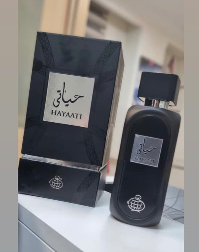 عطر ادکلن ادوپرفیوم فراگرنس ورد حیاتی مشکی (Fragrance World Hayaati)