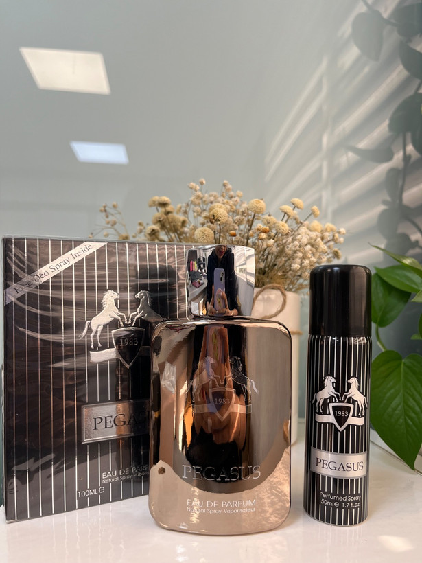 عطر ادکلن مردانه ادو پرفیوم دو مارلی پگاسوس همراه با اسپری رایگان فراگرنس ورد (Fragrance World Parfums de Marly Pegasus)