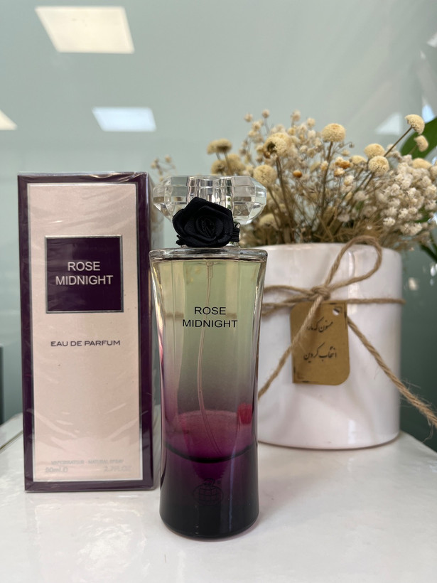 عطر ادکلن زنانه ادوپرفیوم لانکوم ترزور میدنایت رز فراگرنس ورد رز میدنایت (Fragrance World Midnight Rose)